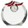 [CRY169] 4.5" Round Crystal Clock Thumbnail