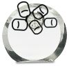 [CRY169] 4.5" Round Crystal Clock Thumbnail
