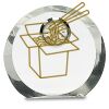 [CRY169] 4.5" Round Crystal Clock Thumbnail