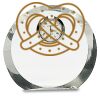 [CRY169] 4.5" Round Crystal Clock Thumbnail