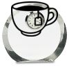 [CRY169] 4.5" Round Crystal Clock Thumbnail