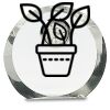 [CRY169] 4.5" Round Crystal Clock Thumbnail