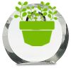 [CRY169] 4.5" Round Crystal Clock Thumbnail