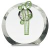 [CRY169] 4.5" Round Crystal Clock Thumbnail