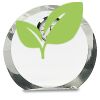 [CRY169] 4.5" Round Crystal Clock Thumbnail