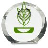 [CRY169] 4.5" Round Crystal Clock Thumbnail