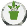 [CRY169] 4.5" Round Crystal Clock Thumbnail