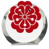 [CRY169] 4.5" Round Crystal Clock Thumbnail