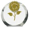 [CRY169] 4.5" Round Crystal Clock Thumbnail