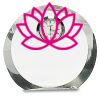 [CRY169] 4.5" Round Crystal Clock Thumbnail