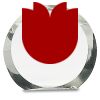 [CRY169] 4.5" Round Crystal Clock Thumbnail