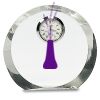 [CRY169] 4.5" Round Crystal Clock Thumbnail