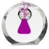[CRY169] 4.5" Round Crystal Clock Thumbnail