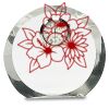 [CRY169] 4.5" Round Crystal Clock Thumbnail