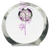 [CRY169] 4.5" Round Crystal Clock Thumbnail