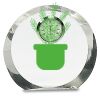 [CRY169] 4.5" Round Crystal Clock Thumbnail