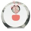 [CRY169] 4.5" Round Crystal Clock Thumbnail