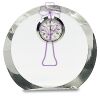 [CRY169] 4.5" Round Crystal Clock Thumbnail