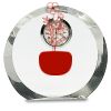 [CRY169] 4.5" Round Crystal Clock Thumbnail