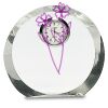 [CRY169] 4.5" Round Crystal Clock Thumbnail