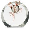 [CRY169] 4.5" Round Crystal Clock Thumbnail