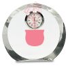 [CRY169] 4.5" Round Crystal Clock Thumbnail