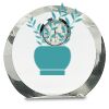 [CRY169] 4.5" Round Crystal Clock Thumbnail