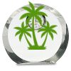 [CRY169] 4.5" Round Crystal Clock Thumbnail