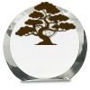 [CRY169] 4.5" Round Crystal Clock Thumbnail