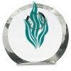 [CRY169] 4.5" Round Crystal Clock Thumbnail