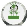[CRY169] 4.5" Round Crystal Clock Thumbnail