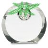 [CRY169] 4.5" Round Crystal Clock Thumbnail