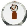 [CRY169] 4.5" Round Crystal Clock Thumbnail