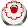 [CRY169] 4.5" Round Crystal Clock Thumbnail