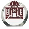 [CRY169] 4.5" Round Crystal Clock Thumbnail