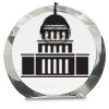 [CRY169] 4.5" Round Crystal Clock Thumbnail