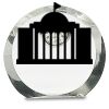 [CRY169] 4.5" Round Crystal Clock Thumbnail