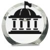 [CRY169] 4.5" Round Crystal Clock Thumbnail