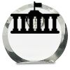 [CRY169] 4.5" Round Crystal Clock Thumbnail