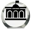 [CRY169] 4.5" Round Crystal Clock Thumbnail