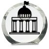 [CRY169] 4.5" Round Crystal Clock Thumbnail