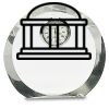 [CRY169] 4.5" Round Crystal Clock Thumbnail