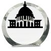 [CRY169] 4.5" Round Crystal Clock Thumbnail