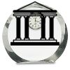 [CRY169] 4.5" Round Crystal Clock Thumbnail