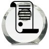 [CRY169] 4.5" Round Crystal Clock Thumbnail