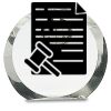 [CRY169] 4.5" Round Crystal Clock Thumbnail