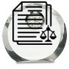 [CRY169] 4.5" Round Crystal Clock Thumbnail