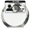[CRY169] 4.5" Round Crystal Clock Thumbnail