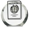 [CRY169] 4.5" Round Crystal Clock Thumbnail