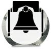 [CRY169] 4.5" Round Crystal Clock Thumbnail